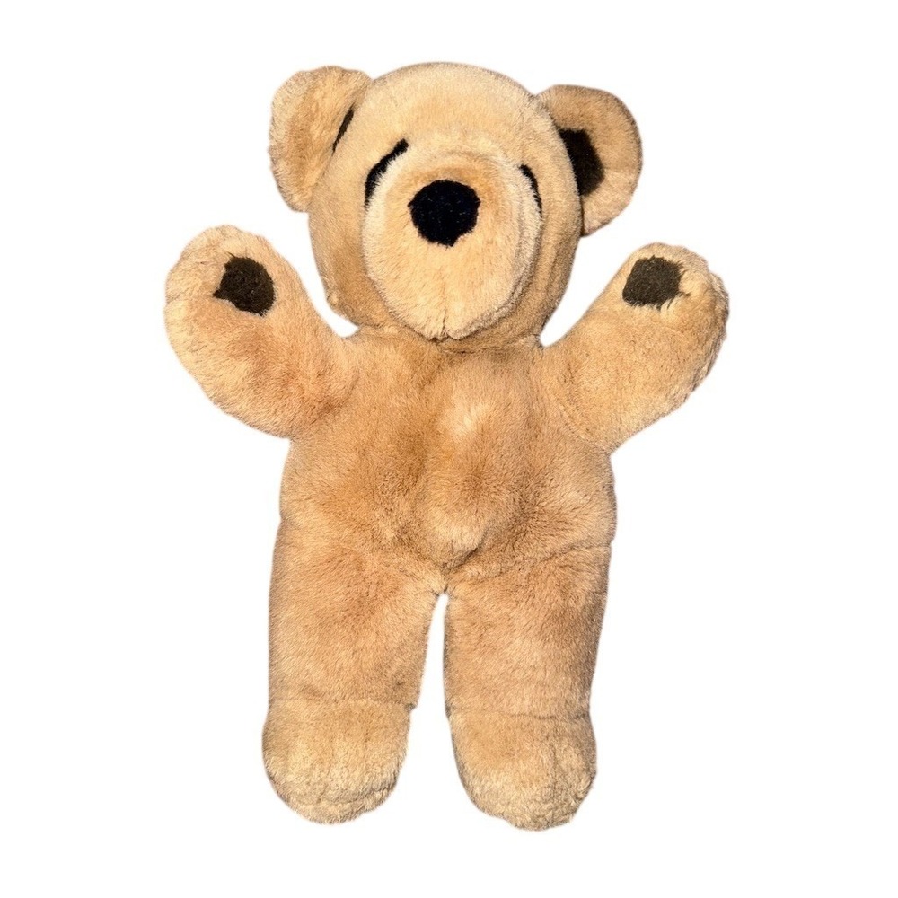 Vintage GUND Stitch Teddy Bear Plush Brown Tan Stuffed Animal w/ Tags 1979